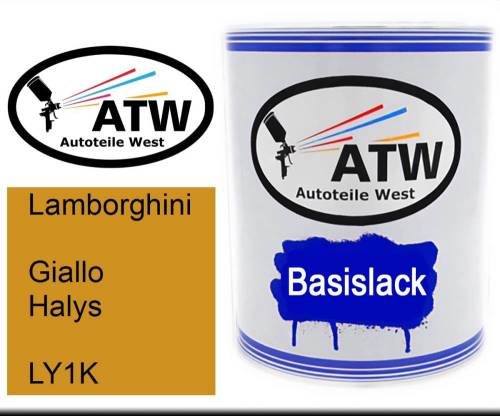 Lamborghini, Giallo Halys, LY1K: 1L Lackdose, von ATW Autoteile West.